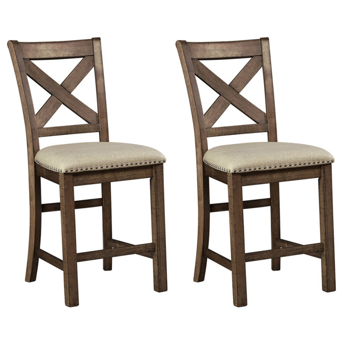 Signature Design by Ashley Moriville 2Piece Bar Stool & Reviews Wayfair